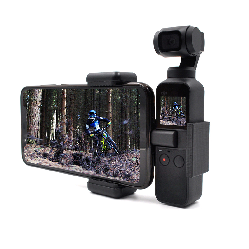 Dji Pocket 2 Accessoires Handheld Camera Smart Telefoon Houder Beugel Vaste Stand Adapter Grens Clip Base Schroef Osmo Pocket Clip: Black