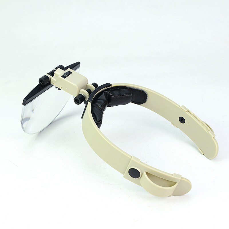 2X 3.8X 4.5X 5.5X casco lupa LED iluminada reloj Reparación de joyas lectura diadema lupa con 4 lentes