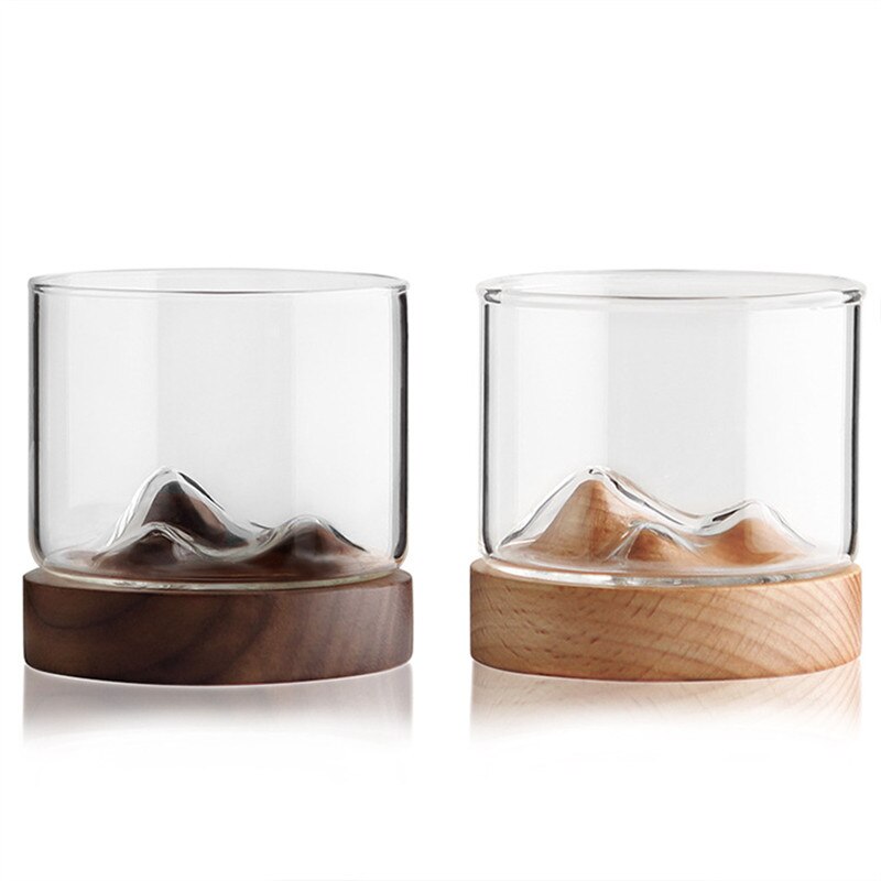 Chinese-Style Transparent Glass Tea Cup Household Teacup Cool Tea Set Mountain Cup Heat-Resistant Small Mountain Glass