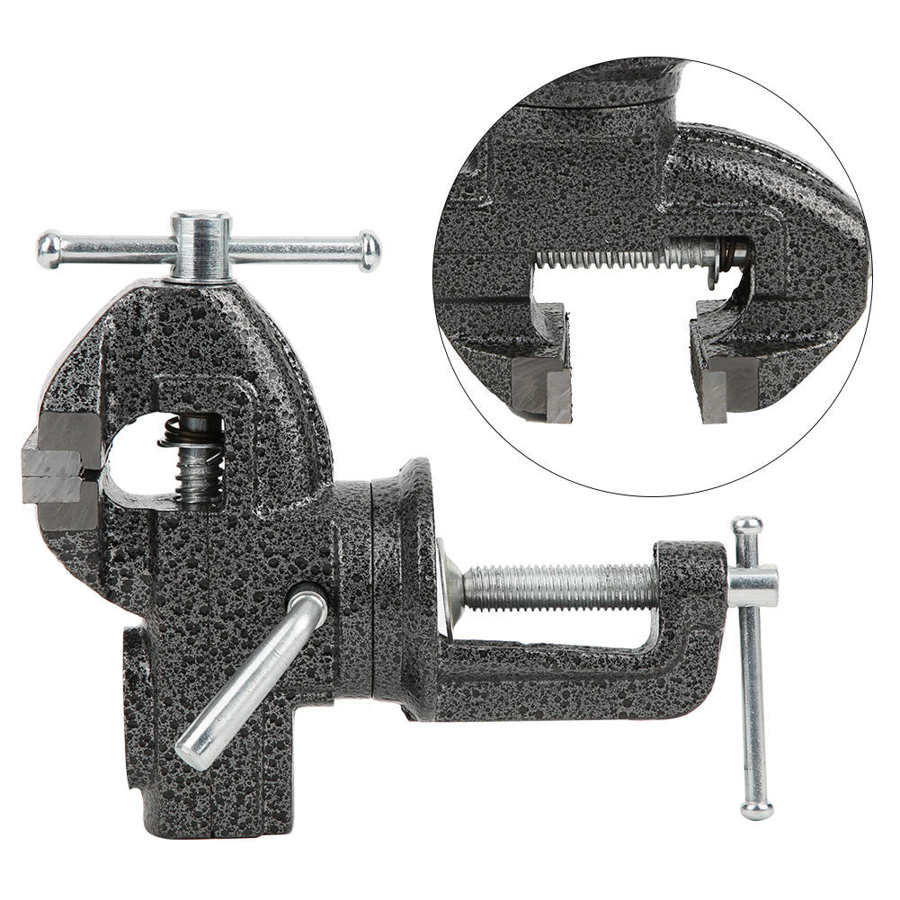 Die-Cut Machines Scrapbooking Tools Die-Cut Machine Multifunctional Mini Table Vise 50 Type Cast Iron 360 Degree Rotation