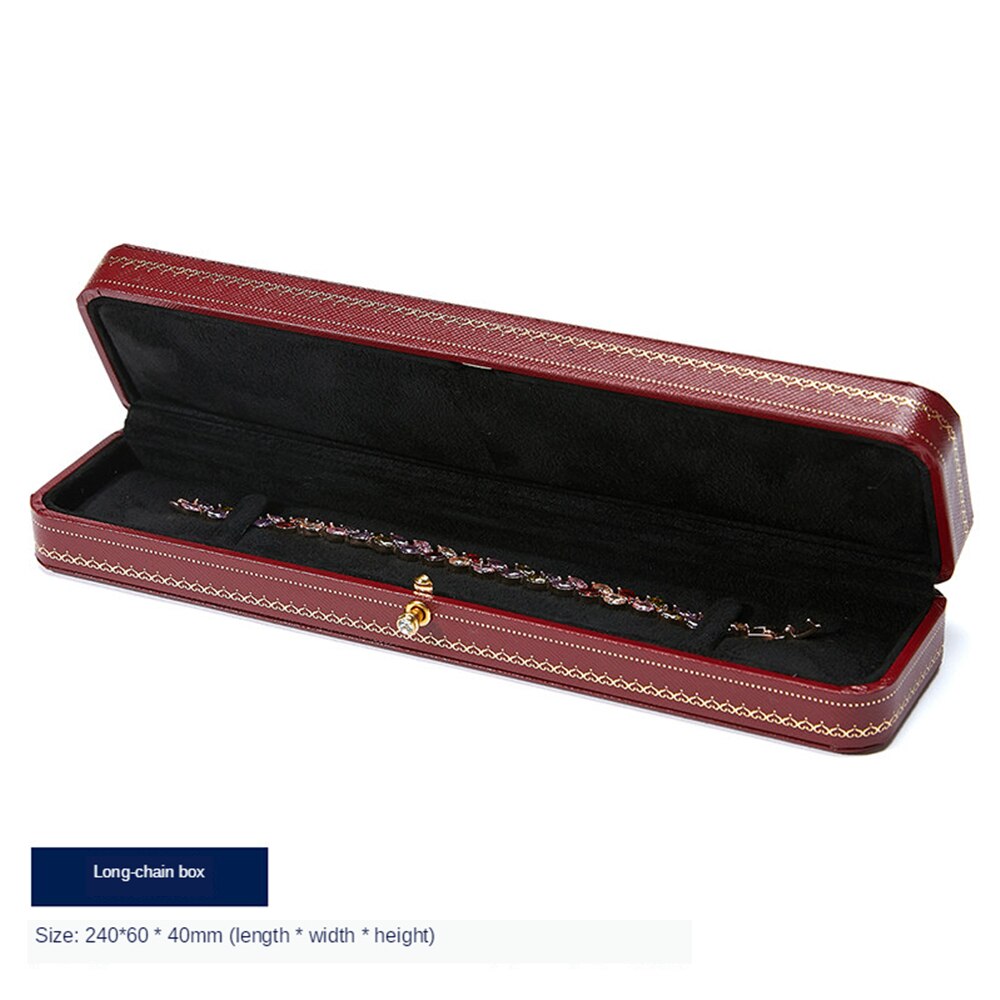 B-LIFE Premium Leather Necklace Box Pendant Storage Case Perfect for Engagement Bride Wedding Photography Bridal: O 5