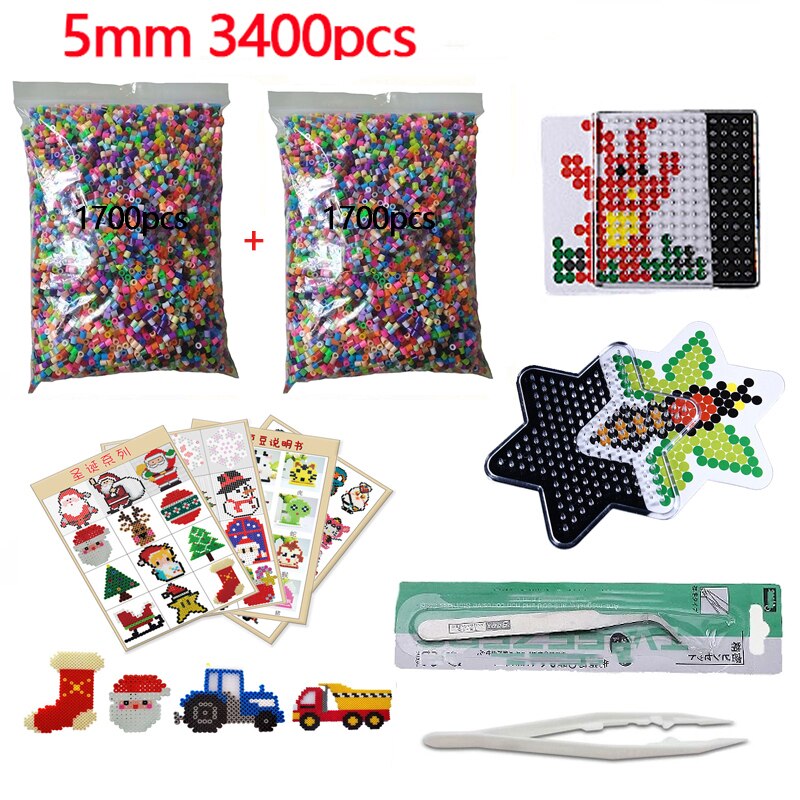 200G Wit + Zwart 5Mm Hama Kralen Zekering Kralen Set Puzzels Speelgoed Leren Zekering Kralen Speelgoed Voor Kinderen Speelgoed: F