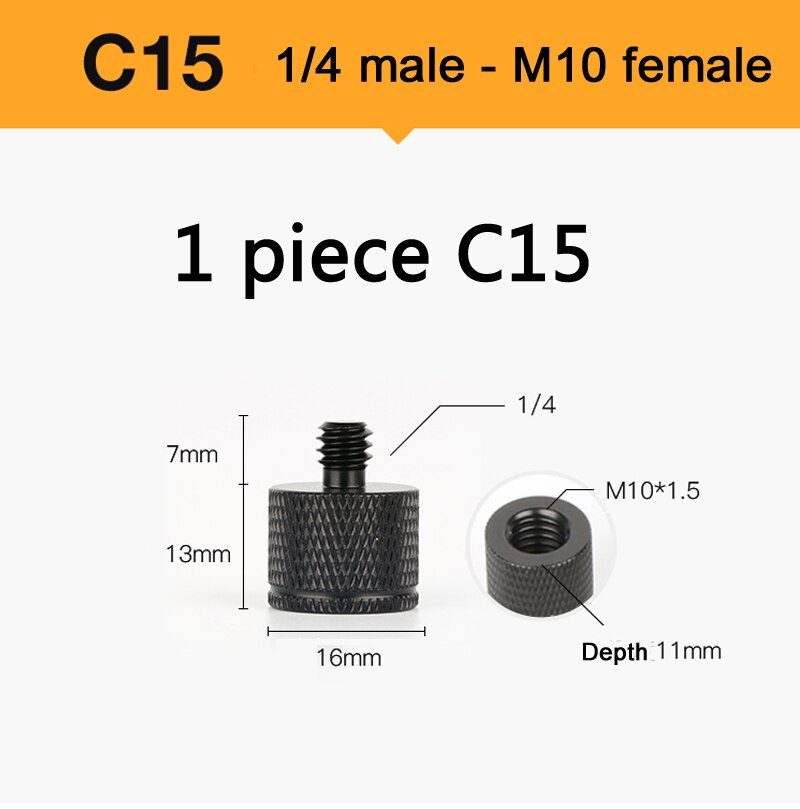 base rotate 360 degrees mini tripod ball head camera monitor 360° adjustable 1\4 screw damping panorama ballhead DSLR cellphone: 1 piece C15