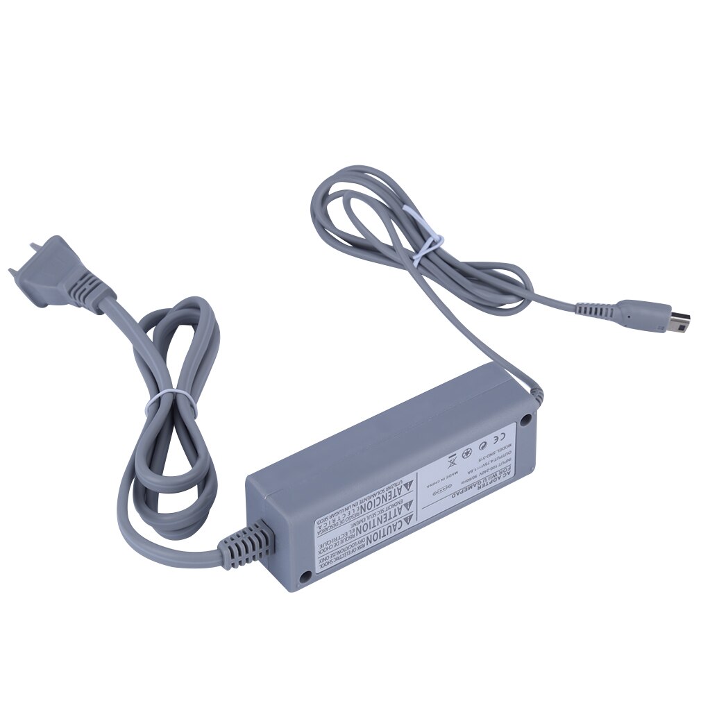 AC Power Supply Adapter Wall Charger Verwisselbare Oplaadkabel Voor Nintendo Controller US Plug Grijs