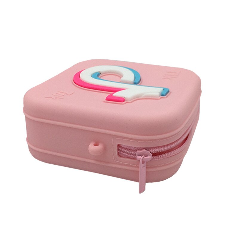 Silicone Tik-Tok Children's Bags for Girls Christmas Children's Bags Coin Purse Cosmetic Bag