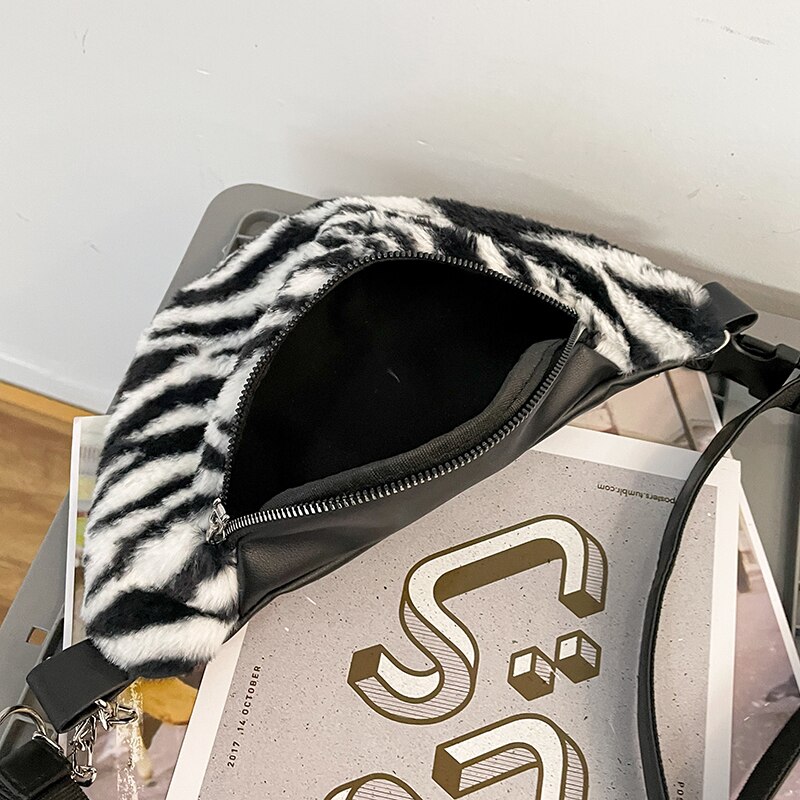 lampart nadruk z krową torba na klatkę piersiowa damska saszetka biodrowa bolsa poprzeczna feminina torebka nerka riñoneras de mujer saszetka nerka damska