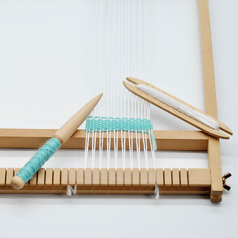Beech Wood Weaving Shuttle Loom Knitting Tool Sweater Scarf Tapestry Coil Stick