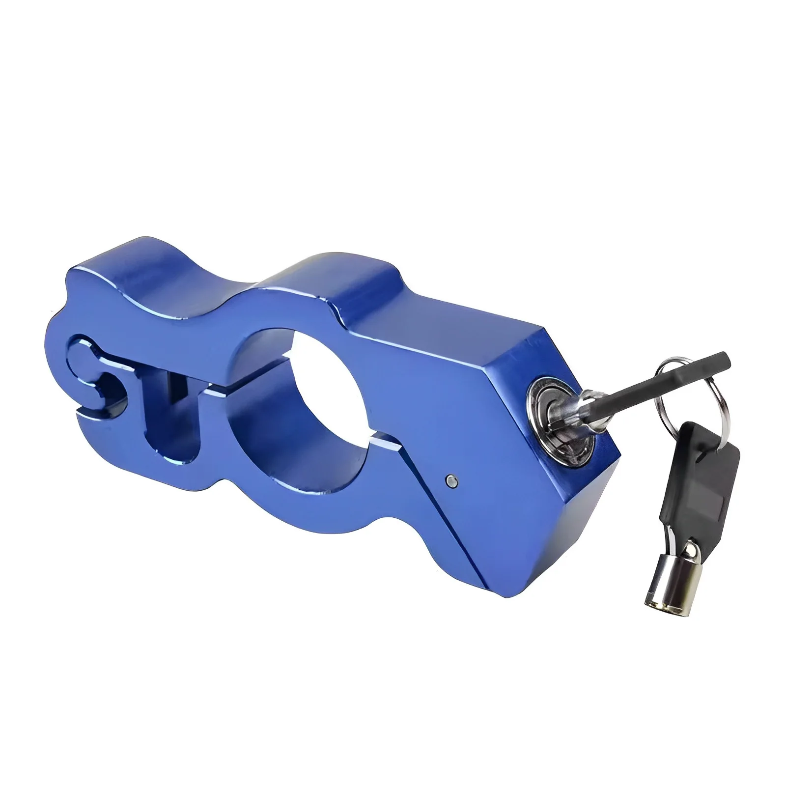 Blocco freno generale per veicoli elettrici Blocco clacson antifurto per auto per scooter Blocco acceleratore per moto Blocco portatile in lega di alluminio: Blu