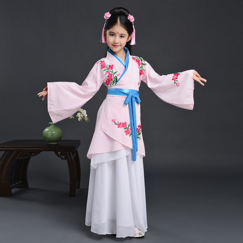 Las niñas de hadas antigua Ópera China tang han Dinastía ming traje hanfu chino tradicional vestido de niño ropa de niños chico