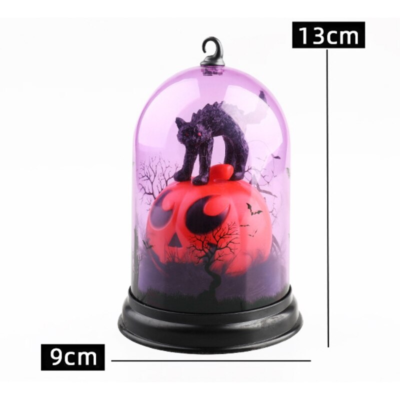 9*9*14.5cm halloween græskar kraniet string lys kranie lampe gør det selv hængende halloween dekoration til hjemmefest forsyninger