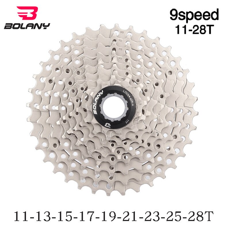 Bolany straße kassette 8 9 10 geschwindigkeit 11-28T 25T rennrad freilauf 8V 9V 10V Breite Verhältnis ultraleicht 280g fahrrad schwungrad Zahn