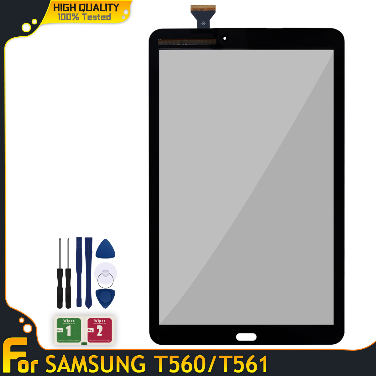 Tested Touch Screen For Samsung Galaxy Tab E 9.6 SM-T560 SM-T561 T560 T561 Touch Screen Digitizer Panel Sensor Front Glass