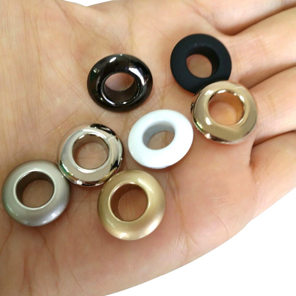 Œillets en laiton sans couture, 8mm x 16mm, 7 couleurs, , 100 lots, , eyelets-16MM
