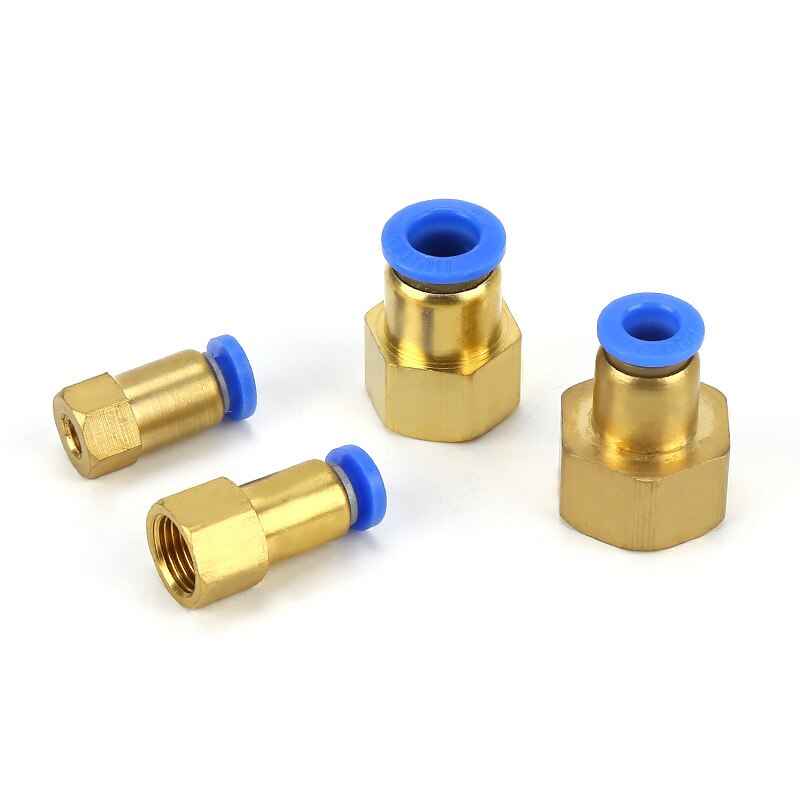 4mm 6mm 8mm 10mm 12mm putki  to 1/8 " 1/4 " 3/8 " 1/2 " bsp naaras suora yhden kosketuksen ilma pneumaattinen putkiliitos pikaliitin