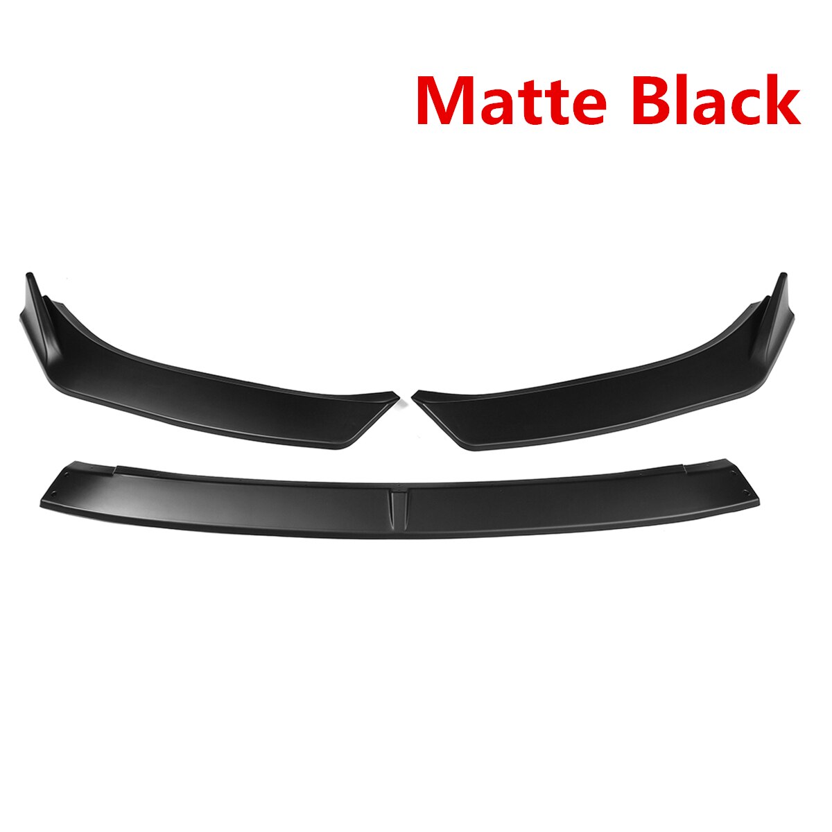 Carbon Fiber Look/Black 3Pcs Car Front Lip Bumper Spoiler Splitter Body Kit Diffuser Deflector Lips For Mazda 6 Atenza: Matte Black