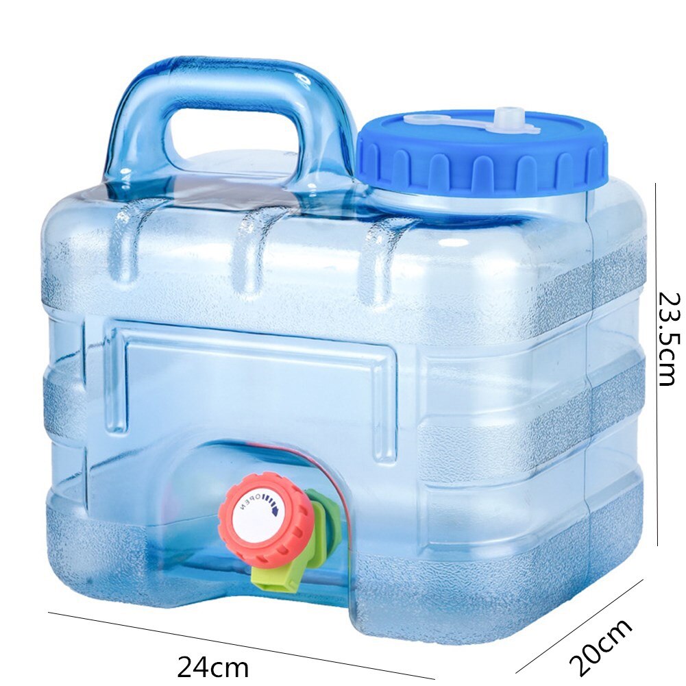 5l campingvandspand bærbar vandbeholder picnic drikkereservoir container opbevaring m/hane til camping udendørs vandreture: 7.5l 24 x 20 x 23.5cm