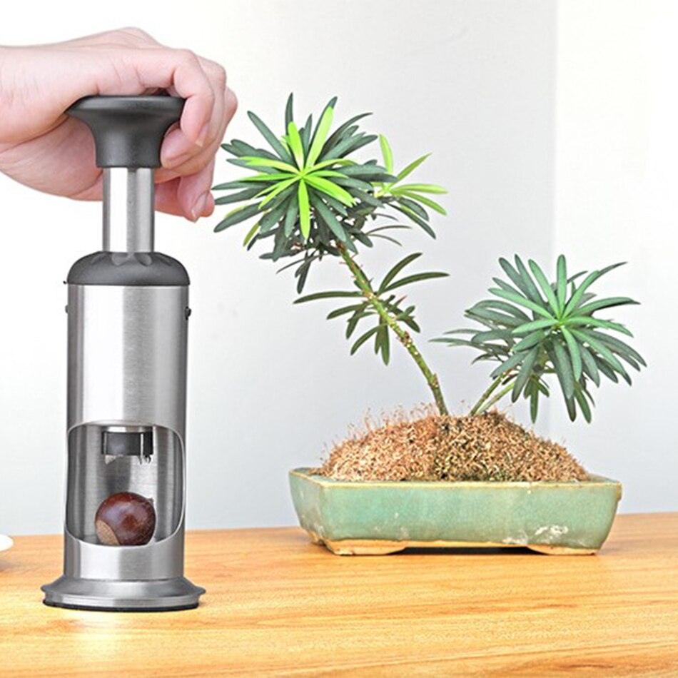 Acier inoxydable ménage manuel châtaigne ouvre éplucheur casse-noisette décortiqueur éplucher châtaigne artefact cuisine outil accessoires
