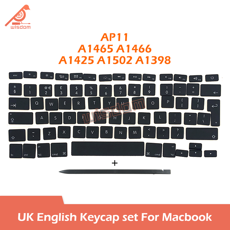 Laptop Uk Layout Keycaps Toetsen Voor Macbook A1466 A1502 A1707 A1989 A2337 A2338 A2141 A2681 A2442 A2681 A2681 A2941 Toetsenbord Reparatie: RED