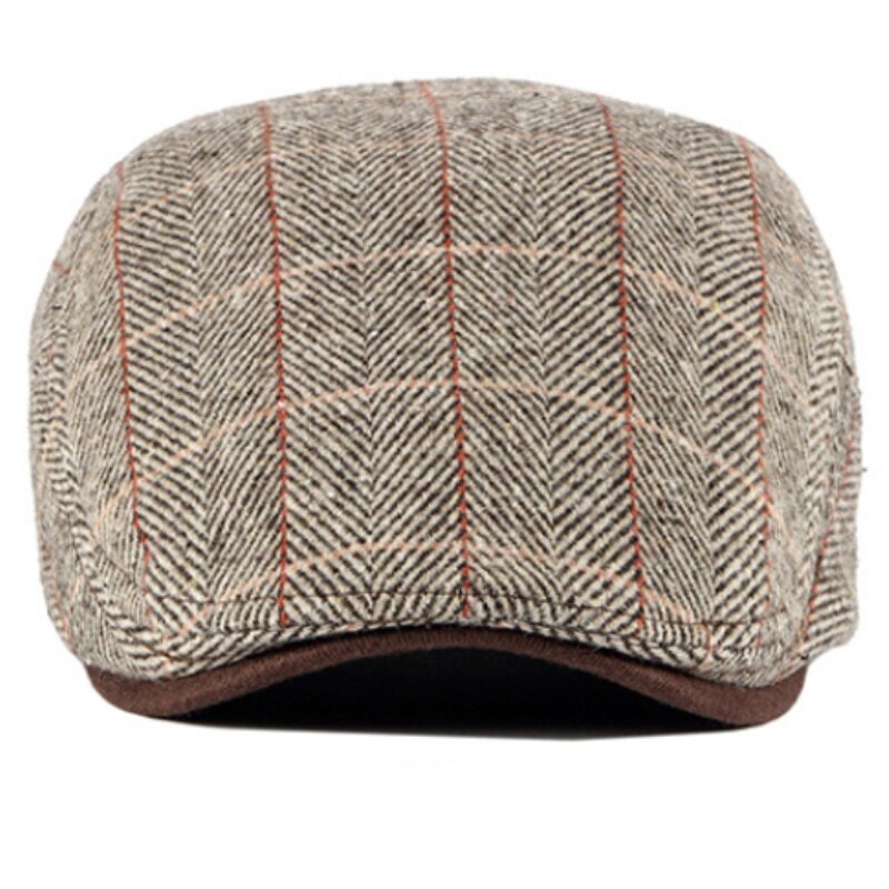 Donna uomo cappelli 2019 berretti berretti nero a spina di pesce strillone panettiere ragazzo cappelli tweed berretto piatto cappello da uomo inverno autunno cappelli Boinas