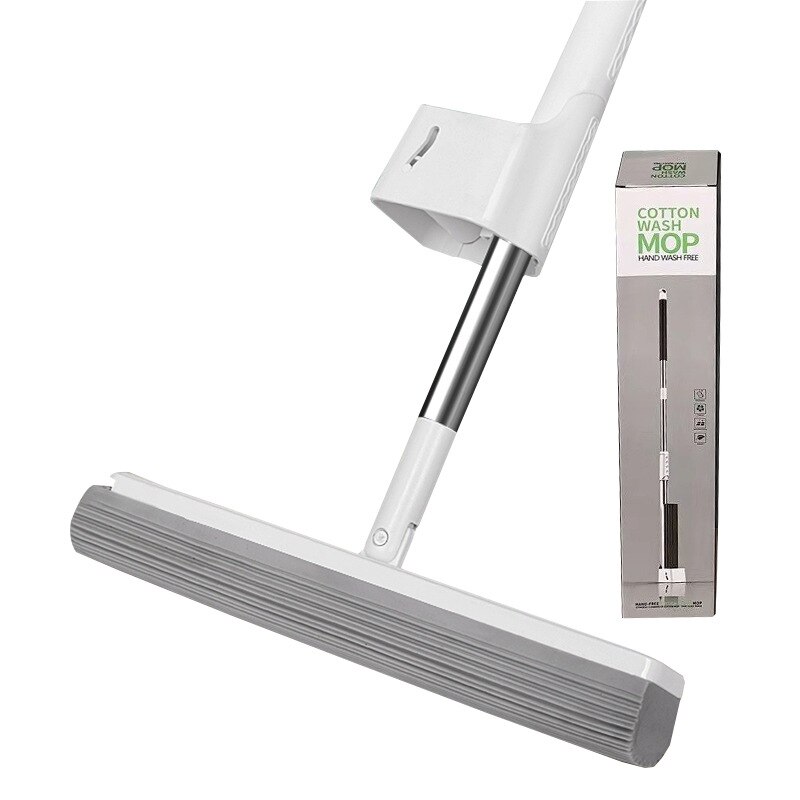 Serpillière jetable en plastique, grande éponge à succion pour la maison, lavage à la main gratuit: mop 1set