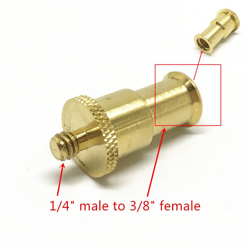 Jadkinsta Koper 1/4 3/8 Mannelijke Of Vrouwelijke Adapter Schroef Camera Statief Balhoofd Monopod Flash Light Stand Mount Schroef adapter: WAP0067-E