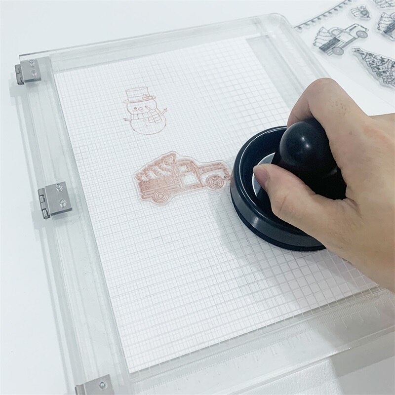 Stamping Tool Combine Stamp Positioning Tool Used To Put Even Pressure On Stamping Platform Achieve Stamped Image Crafts Cards
