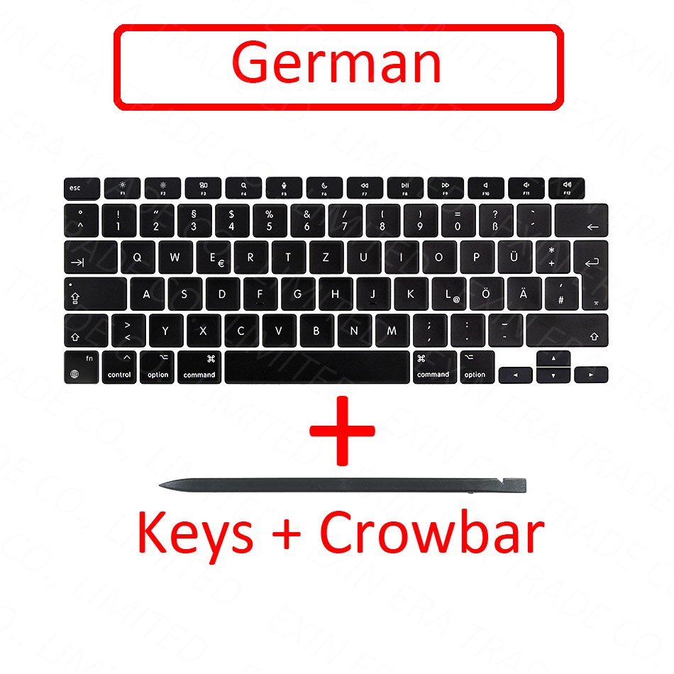 Teclas A2337 para ordenador portátil, tapa para teclas, reparación de tijera para Apple Macbook Air Retina 13 "M1 EMC 3598: German