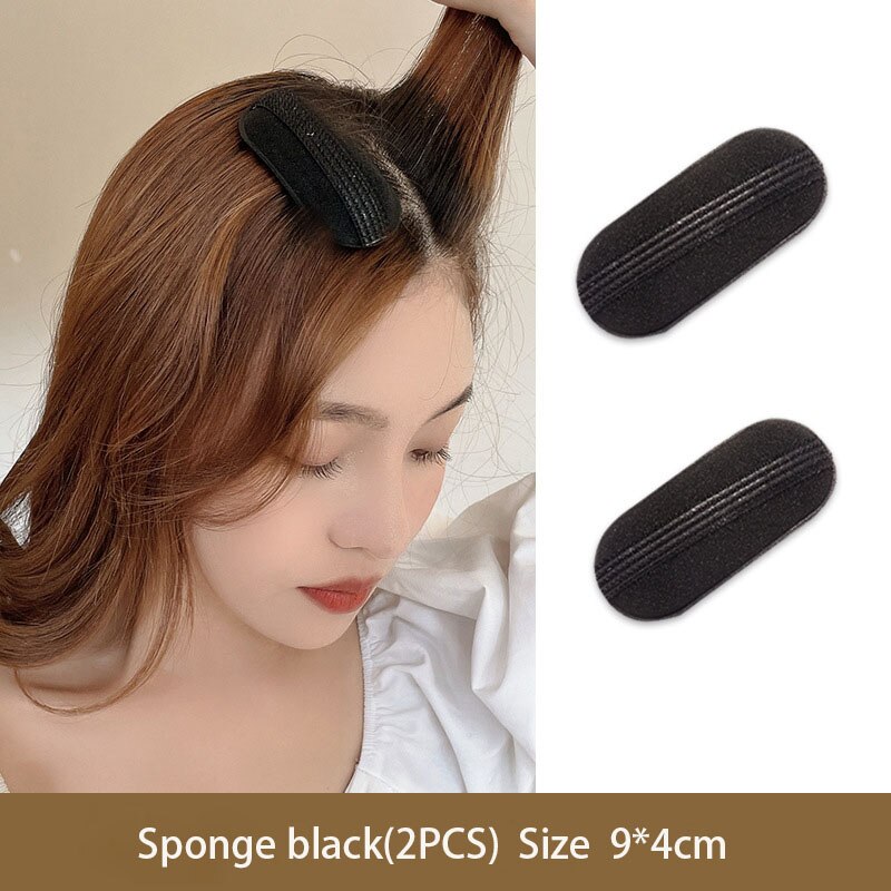 1 set Hair Pads Hair Volume Increase Puff Hair Bun Maker Donut Magic Foam Sponge Bump Up Insert Base Hair Styling Accessories: 5
