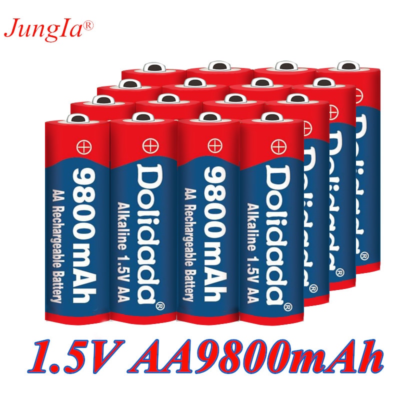 4-20 Pcs Aa 9800 Mah Oplaadbare Batterij 1.5V Alkaline Oplaadbare Batery Voor Led Licht speelgoed Mp3