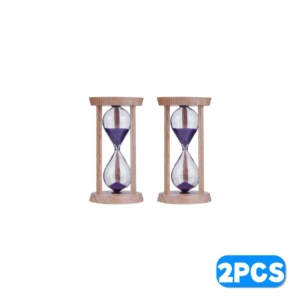 Reloj de arena artesanal, temporizador de reloj de arena de 3 minutos, reloj de arena, temporizador de cepillo de dientes para niños, decoración del hogar, de cumpleaños para niños: Plata