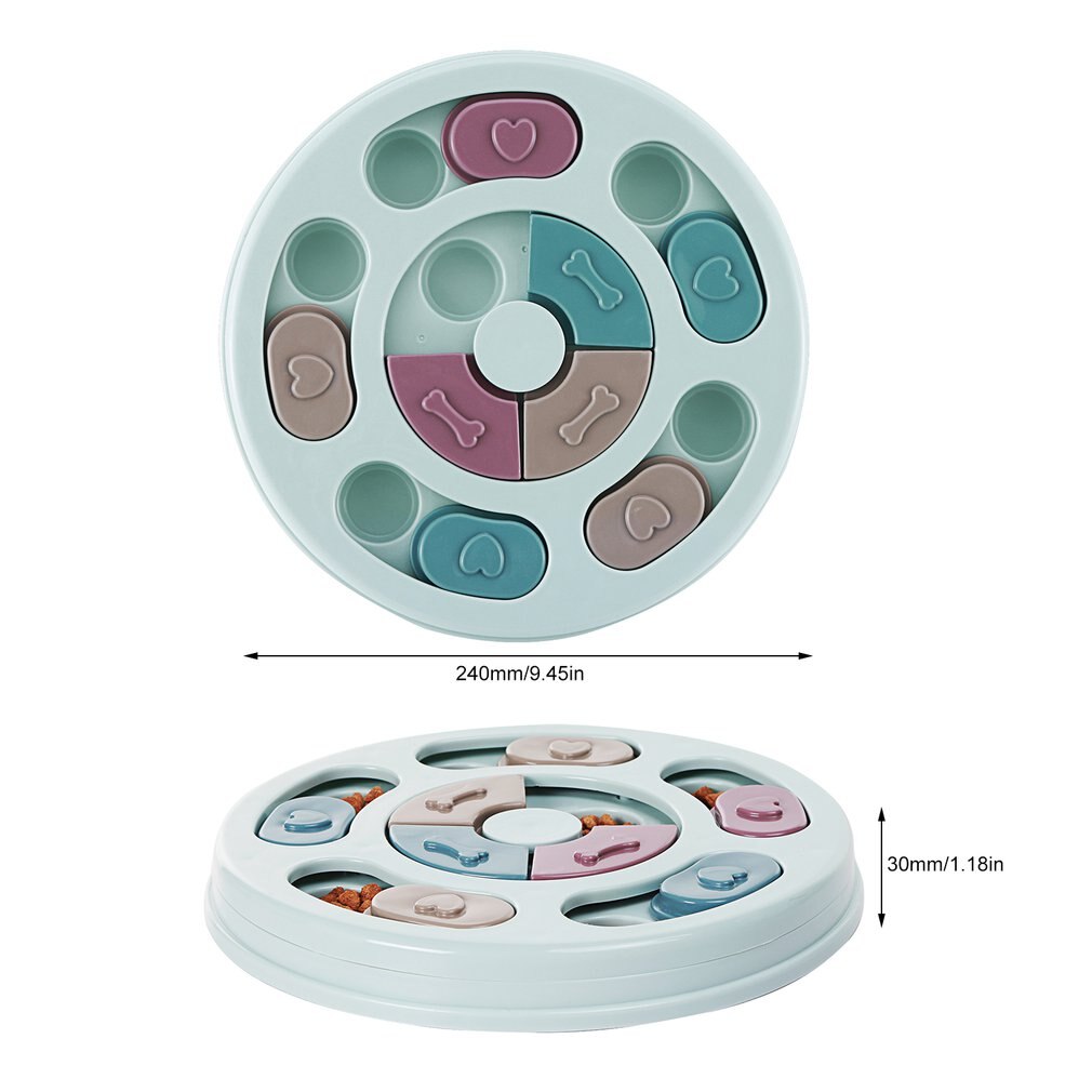 Dog Puzzle Slow Feeder Toy Brain Games Feeder With Non-Slip Dog Interactive Toy Puppy Treat Dispenser Puzzle