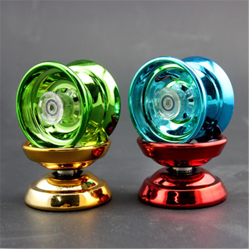 YoYo de aleación de aluminio para niños y adultos, rodamiento de bolas YoYo para principiantes, juguete interesante de clásica, 1 ud.