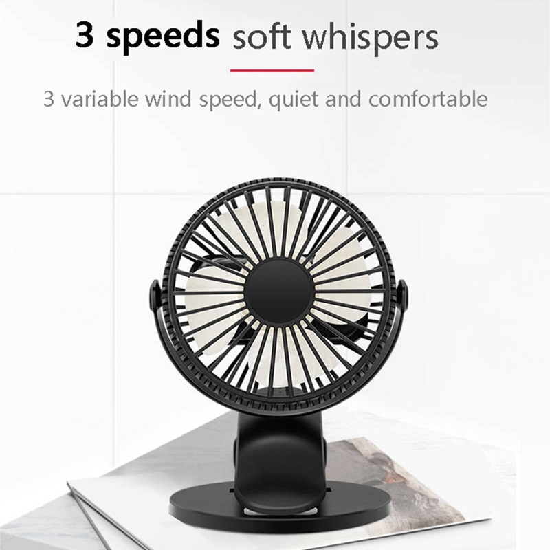 Bærbar håndholdt små vifter klips usb vifte lading desktop mini bærbar desktop vifte desktop utendørs