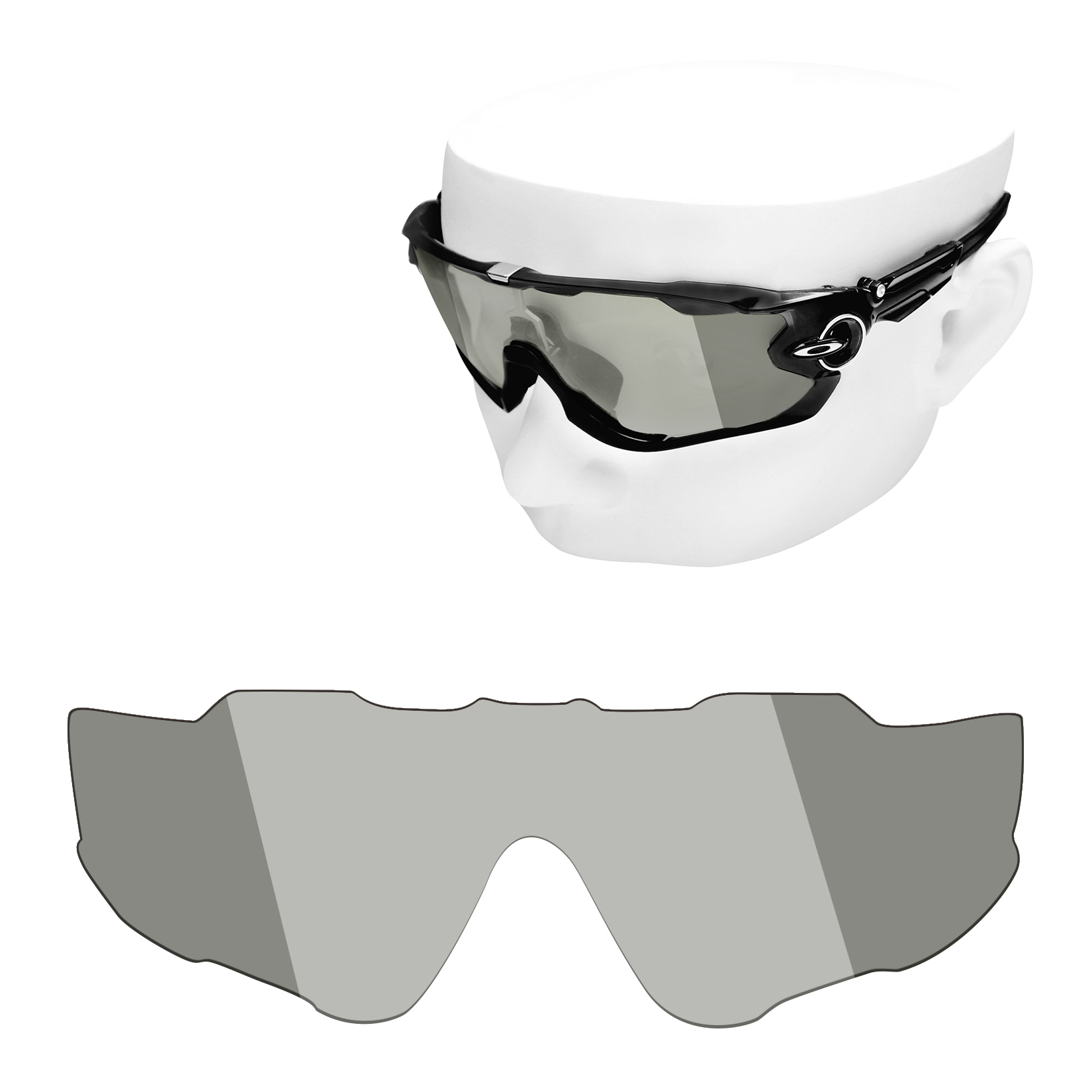 Reemplazos de lentes polarizadas OOWLIT para gafas de sol Oakley Jawbreaker OO9290: multicolor (solo lentes)