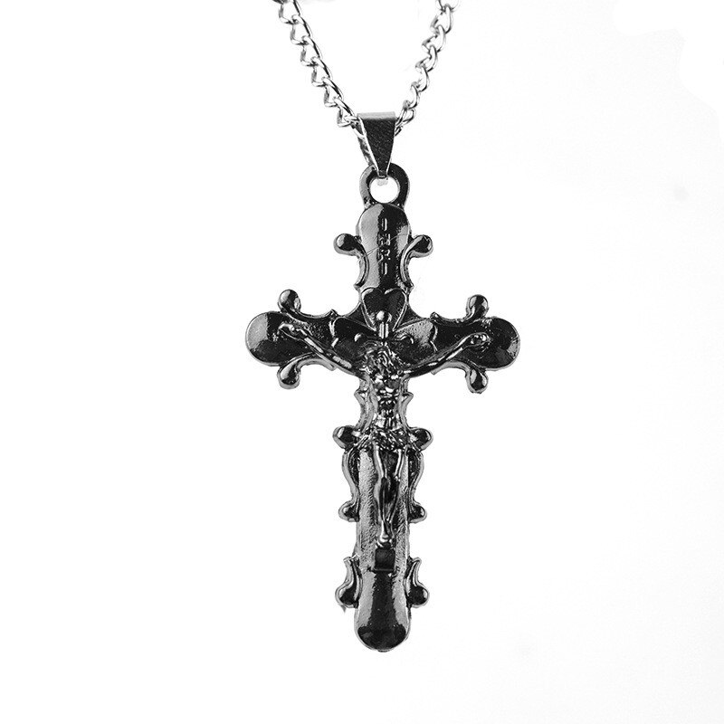 Kruis Kruisbeeld Clear Hanger Ketting Voor Mannen Gebed Jezus Link Chain Verklaring Ketting Chokers Sieraden