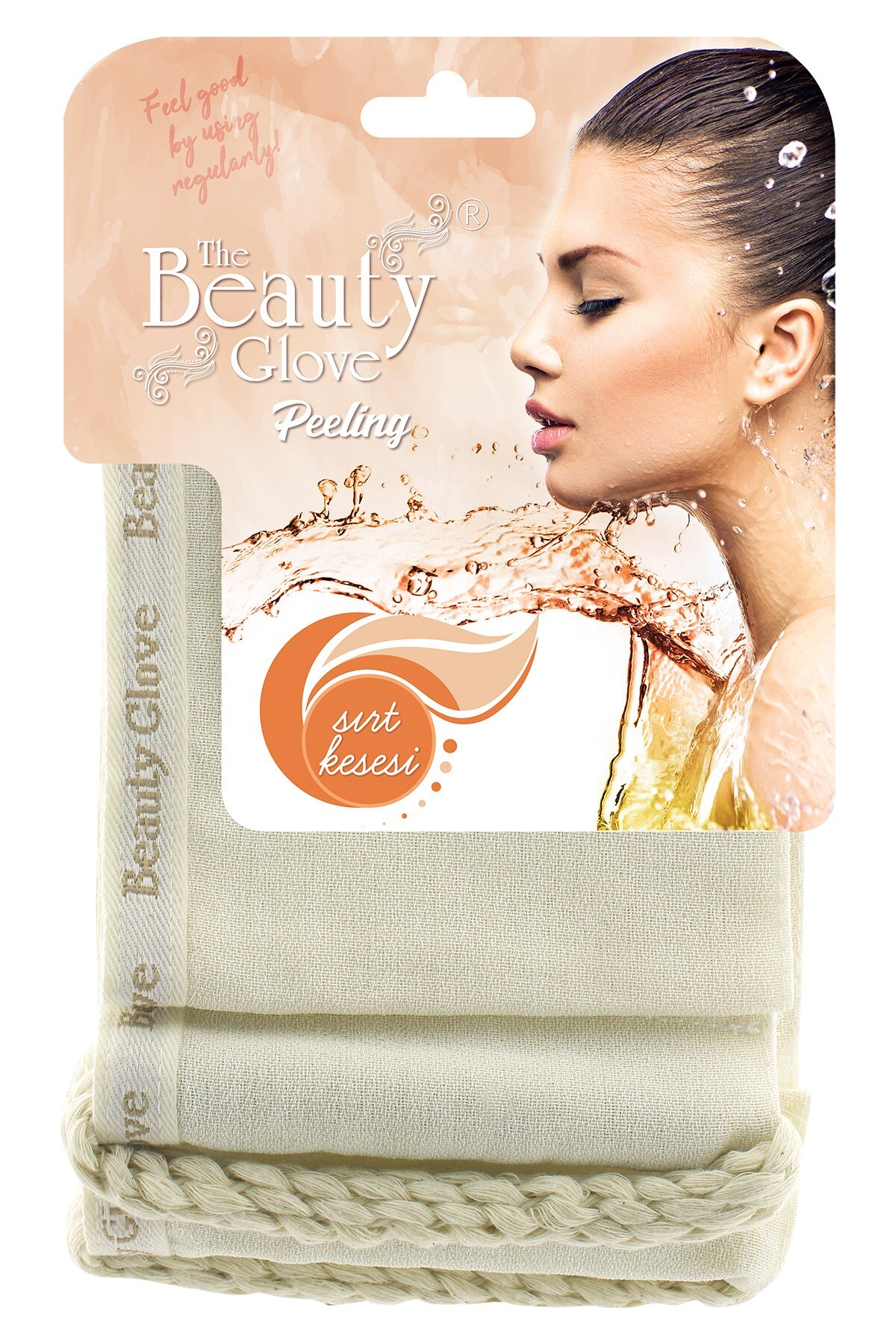 The Beauty Glove 100 Floss Exfoliating Bath Mitt For Back