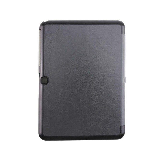 Housse de support en cuir PU pour Samsung Galaxy Tab 4 10.1 SM T530 T531 T535 housse de réveil/sommeil automatique pour tablette + film de protection + stylet: Gray