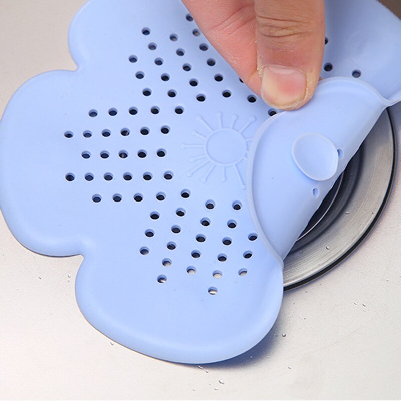 1Pc flower Sewer Outfall Strainer Bathroom Sink Filter Anti-blocking Floor Drain Hair Stopper Catcher Kitchen Bathroom Accessori