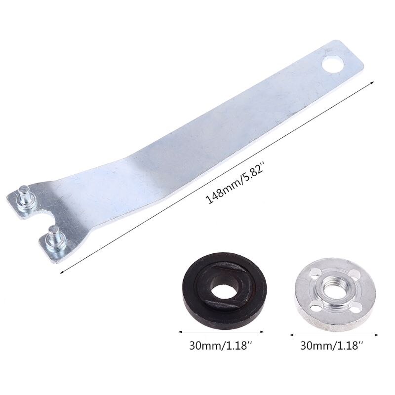 3pcs/set Metal Grinder Wrench Spanner For Makita Grinder Lock Nut Flange Angle Wrench Spanner Tool