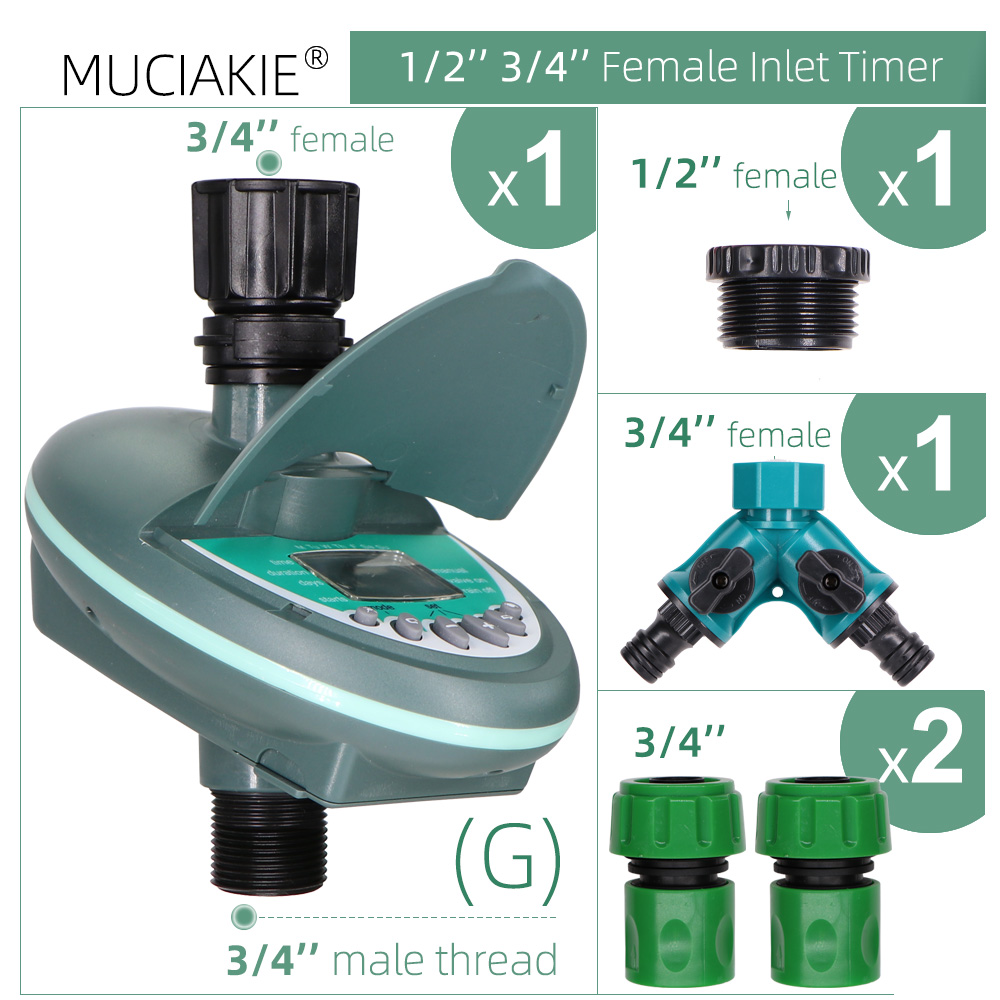 Programmable Water Timer High Intelligence Drip Irrigation Greenhouse Electronic Automatic Irrigator Controller System: Yellow