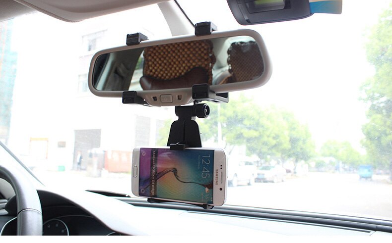 Auto Telefoon Houder Achteruitkijkspiegel Mount Stand Houder Voor Telefoon Gps Verstelbare Auto 4-5.8 "Smartphone Houder