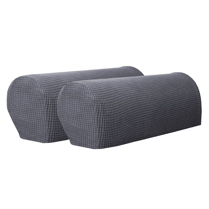 Funda reposabrazos para sillón funda para brazo de sofá, 1 par lavado a máquina antideslizante de doble cara: GY