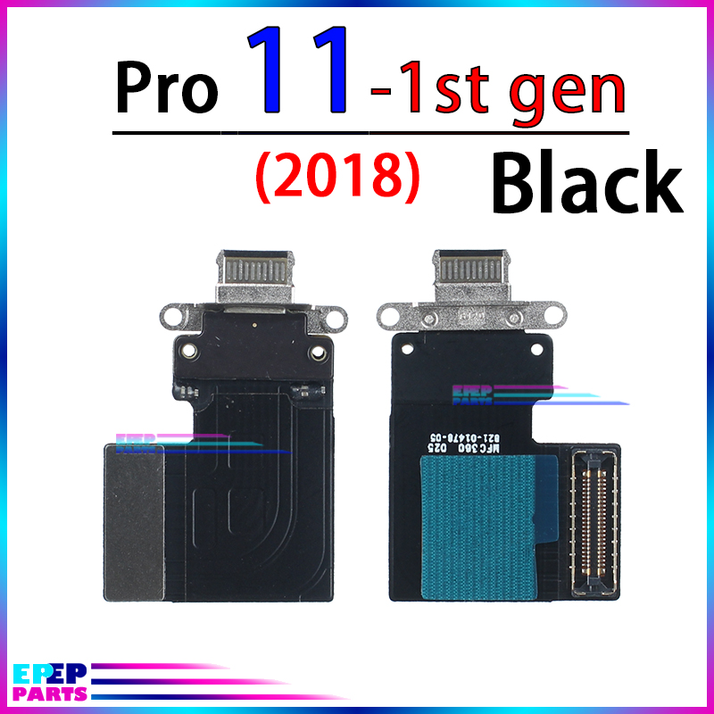 Cable de puerto de carga conector Dock para Ipad Pro 9,7 10,5 11 12,9 Módulo de placa flexible de cargador: Pro11 2018 1st Black
