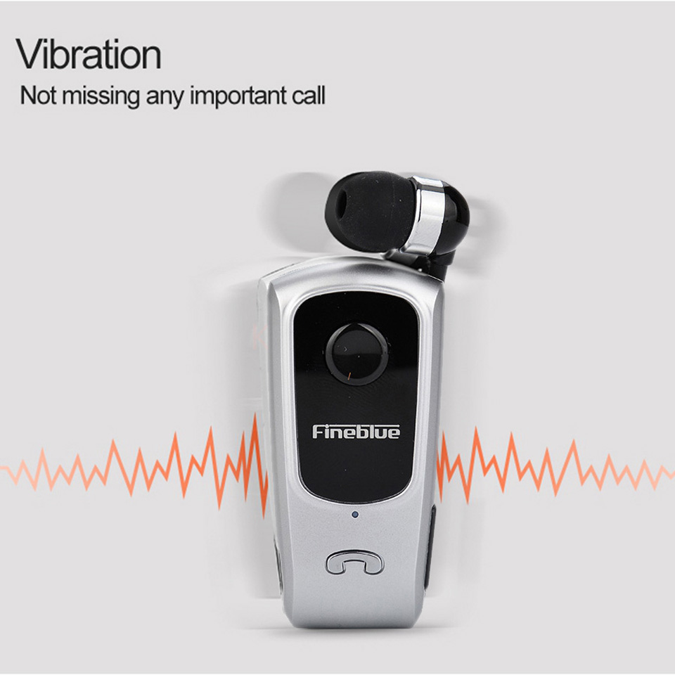 Fineblue F920 Wireless Earphone Bluetooth Headset Ears in Lotus with Wire Clip Earphones Earbuds Retractable Headphone