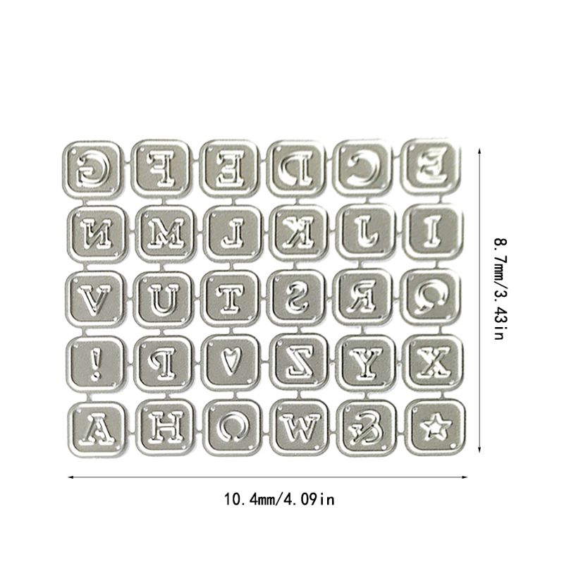 Alfabet bokstäver metall skära stansar stencil scrapbooking diy album stämpel papper kort prägling dekor hantverk: 5 ac 601753