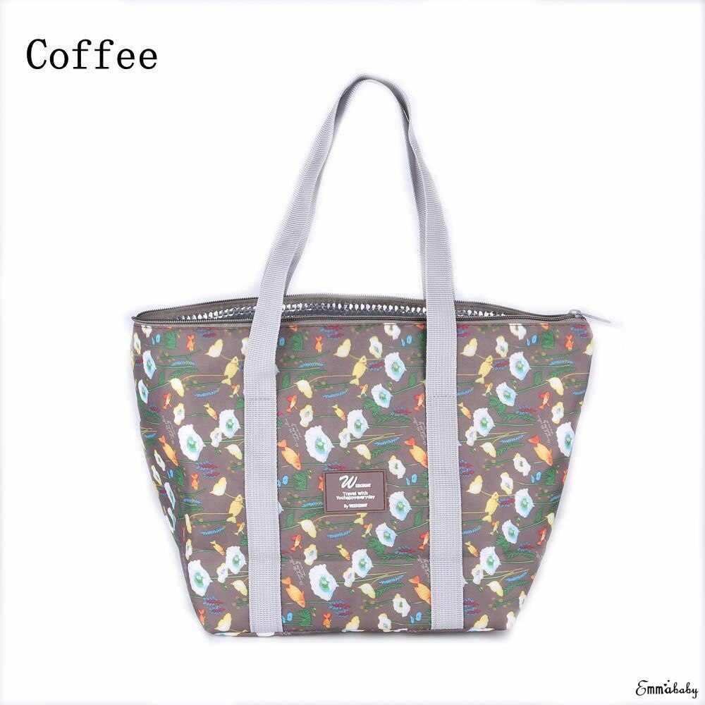 Limite 100 pour les femmes enfants hommes isolé toile boîte fourre-tout sac thermique refroidisseur alimentaire sacs à déjeuner: Coffee