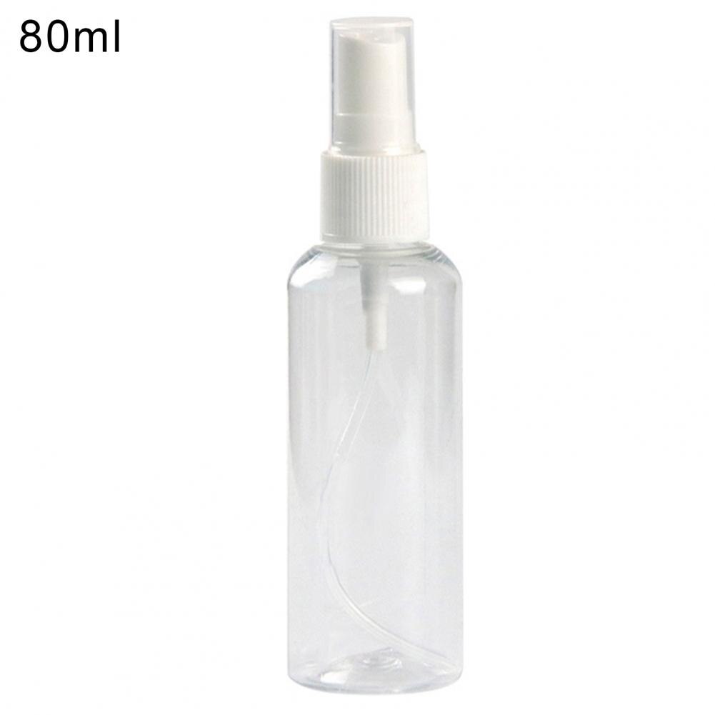 5~200ml Mini Travel Plastic Empty Bottle Portable Handwashing Transparent Spray Atomizer Refillable Bottles: black