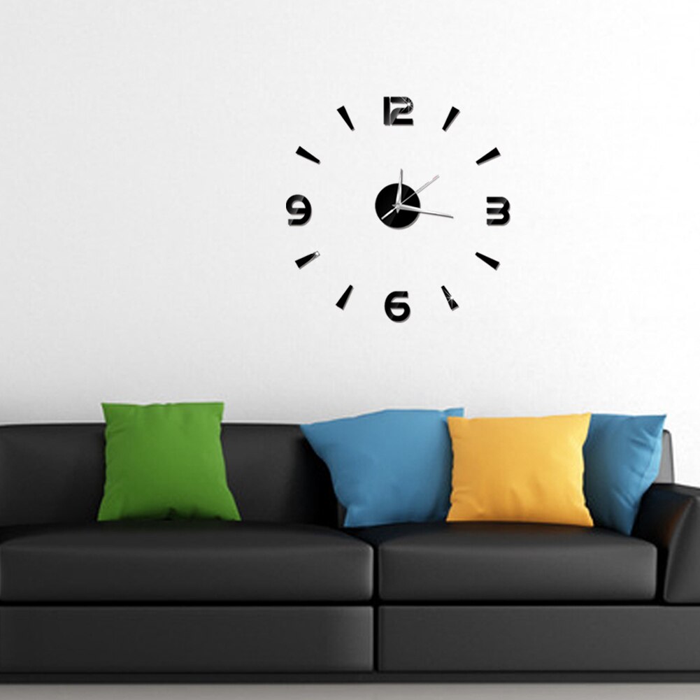 Wall Clock Sticker 3D Clock Quartz Watch Wall Clock Modern Large Decorative Clocks Europe Acrylic Stickers Living Room