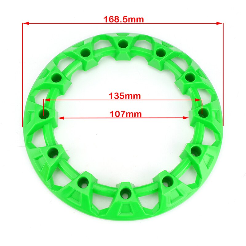 4pcs 6-inch ATV Wheel Trim Hub Protection Decor Rim Cap Universal Vehicle All Terrain wheel Plastic Cover fit to 6 inch wheels