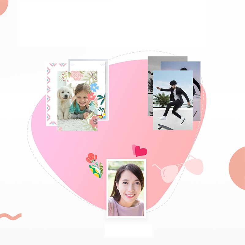 Original Huawei Mini Photo Printer Portable Pocket Printers 313*490dpi Bluetooth Support Share 500mAh Mobile Phone AR Printer